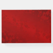 牡丹中国の赤結婚の ゲストブック (裏面)