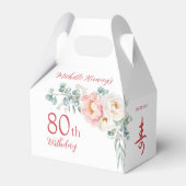 牡丹中国の「長寿」誕生日ギフトボックス フェイバーボックス (正面サイド)