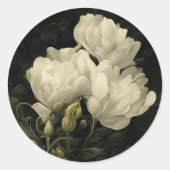 牡丹勉強 ラウンドシール (正面)