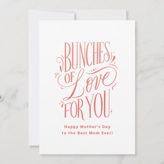 牡丹図解入りの、写真付きの母のデイカード カード (裏面)