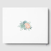 牡丹多肉類フローラ水彩ブライダルシャワー ゲストブック (裏面)