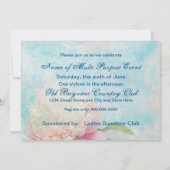 牡丹招待状数々の- – 目的 招待状 (裏面)