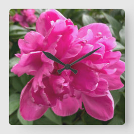 牡丹時計 スクエア壁時計