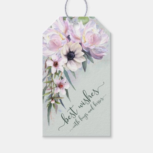 牡丹最高の園願い抱き抱きキス ギフトタグ (正面)