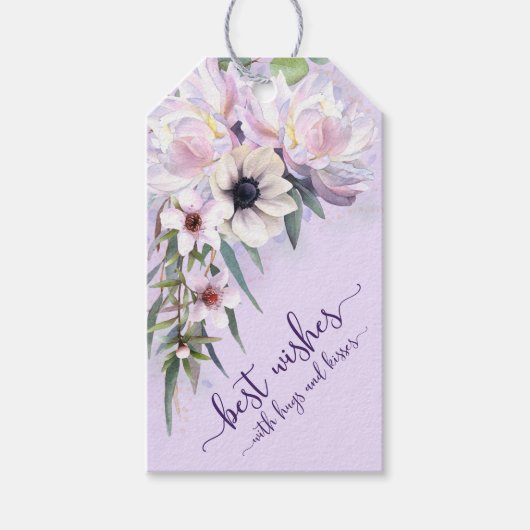 牡丹最高の園願い抱き抱きキス ギフトタグ (正面)