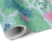 牡丹枝オングリーン ラッピングペーパー (ロールコーナー)