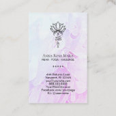 *～*牡丹涅槃神霊形洋画ロータス 名刺 (裏面)