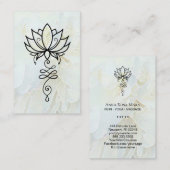 *～*牡丹涅槃聖地Lotus Yoga 名刺 (正面/裏面)