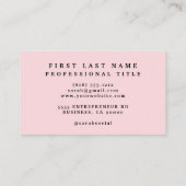 牡丹牡丹フラワーズビジネスカード 名刺 (裏面)