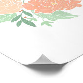 牡丹牡丹フローラボホフラワープリント ポスター (角)