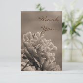 牡丹独身のセピア サンキューカード (スタンド正面)
