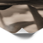 牡丹独身のセピア ポスター (コーナー)