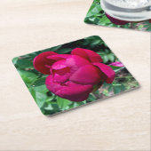 牡丹紙ドリンクコースター スクエアペーパーコースター (アングル)