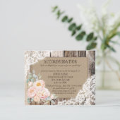 牡丹素朴フローラウッドレース宿泊カード エンクロージャーカード (スタンド正面)