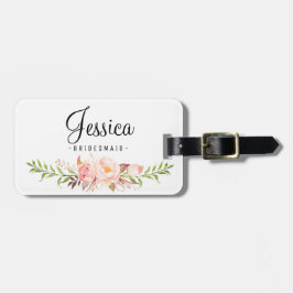 牡丹素朴フローラチーム花嫁 ラゲッジタグ