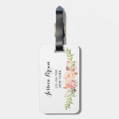 牡丹素朴フローラチーム花嫁 ラゲッジタグ (裏面縦)