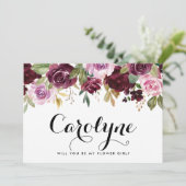 牡丹紫フローラは私の花の娘 案内状 (スタンド正面)