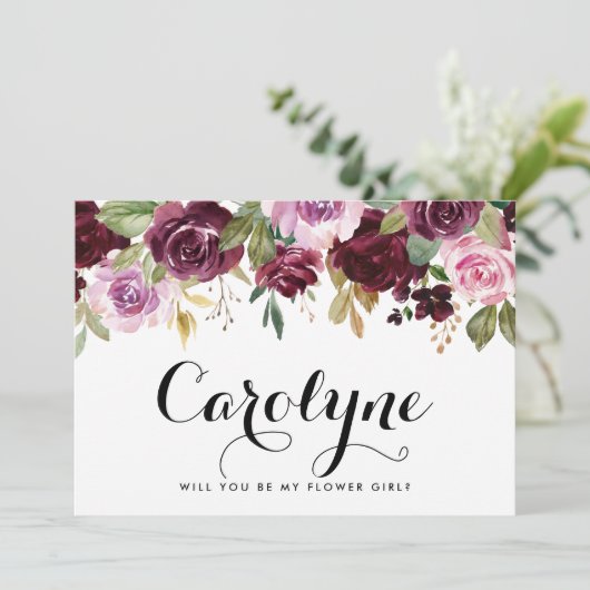 牡丹紫フローラは私の花の娘 案内状 (スタンド正面)