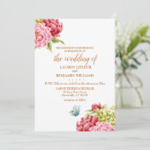 牡丹紫陽花エレガントウェディング招待状 招待状 (スタンド正面)