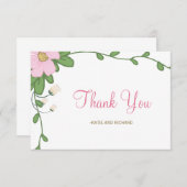 牡丹結婚フローラサンキューカード サンキューカード (正面/裏面)