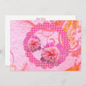 牡丹結婚式招待状 招待状 (正面/裏面)