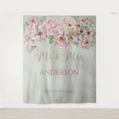 牡丹結婚花束 タペストリー (正面)