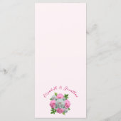 牡丹結婚花束 メニュー (裏面)