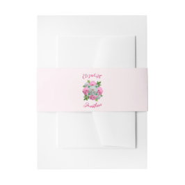 牡丹結婚花束 招待状ベリーバンド