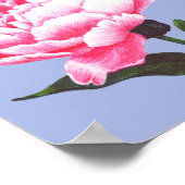 牡丹花イラストレーションペンスケッチポスター ポスター (角)