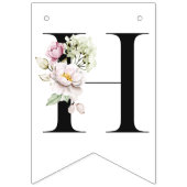 牡丹花ハッピーバースデー旗 バンティングフラッグ (第2の旗)