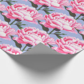 牡丹花文筆スケッチ包み紙 ラッピングペーパー (角)