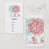 牡丹花植物学 名刺 (正面/裏面)