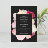 牡丹花結婚式招待状 招待状 (スタンド正面)