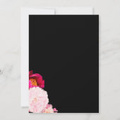 牡丹花結婚式招待状 招待状 (裏面)