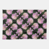 牡丹花開花自然柄 キッチンタオル (横)