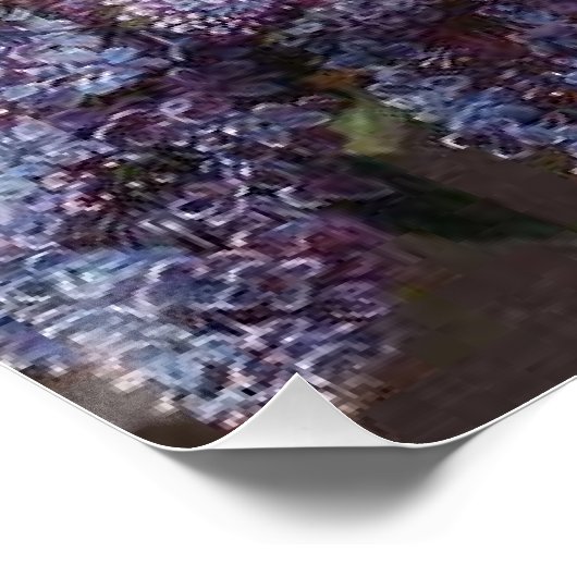 牡丹薄紫花籠ファインアートクラシックガーデン ポスター (コーナー)