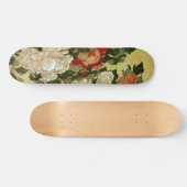 牡丹蝶の北斎日本のファインアート スケートボード (横)