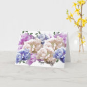 牡丹誕生日の願い カード (黄色い花)