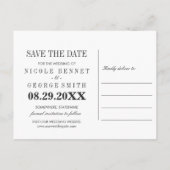 牡丹金ゴールド花写真結婚式の日付を保存 案内ポストカード (裏面)