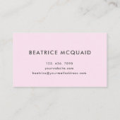 牡丹開花水彩フローラカスタムロゴ 名刺 (裏面)