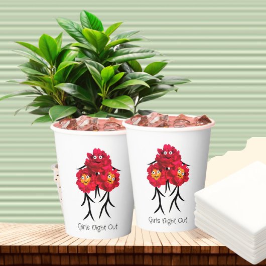 牡丹3枚 紙コップ