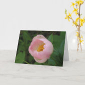 牡丹 カード (黄色い花)