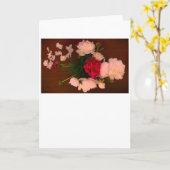 牡丹、カード カード (黄色い花)