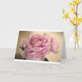 牡丹、カード カード (黄色い花)