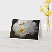 牡丹、カード カード (黄色い花)