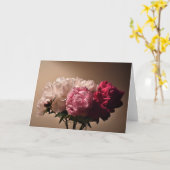 牡丹、カード カード (黄色い花)