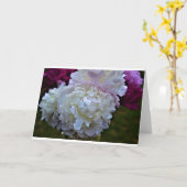 牡丹、カード カード (黄色い花)