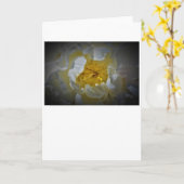 牡丹、カード カード (黄色い花)