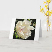 牡丹、カード カード (黄色い花)