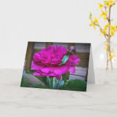 牡丹、カード カード (黄色い花)